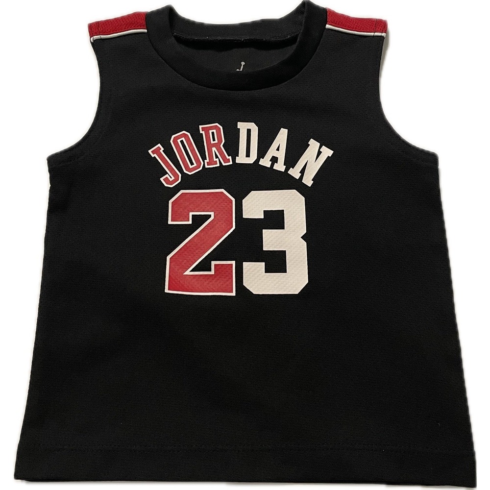 Air Jordan 23 Jersey Size 18 mo -Black/red/white Classic Basketball  Jumpman EUC